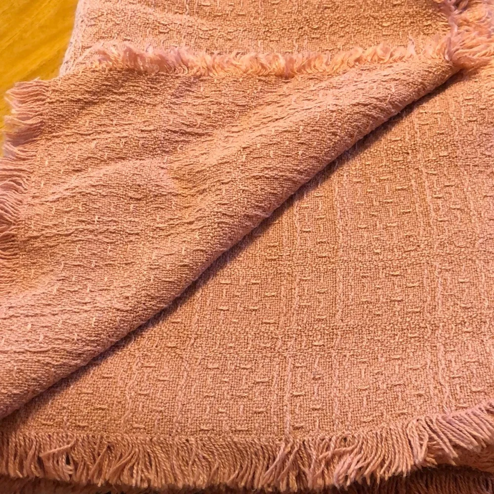 3 - 44”x60” & 1 Oval 48”x62” Woven tablecloths - fabric is unknown to me